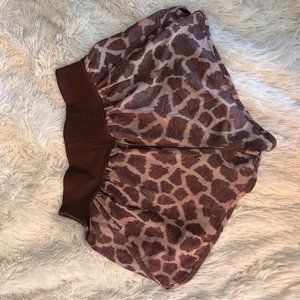 Offline By Aerie Giraffe Print Flowy Shorts